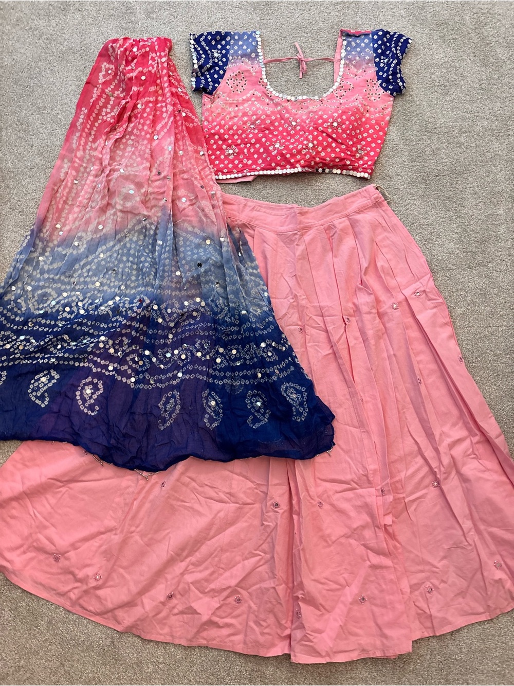 Chaniya Choli / Lengha - cotton & sequins